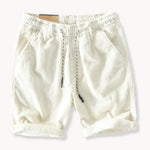 Elias Elastic Waist Drawstring Casual Shorts