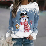 Elfriede Snowman Motif Christmas Sweater