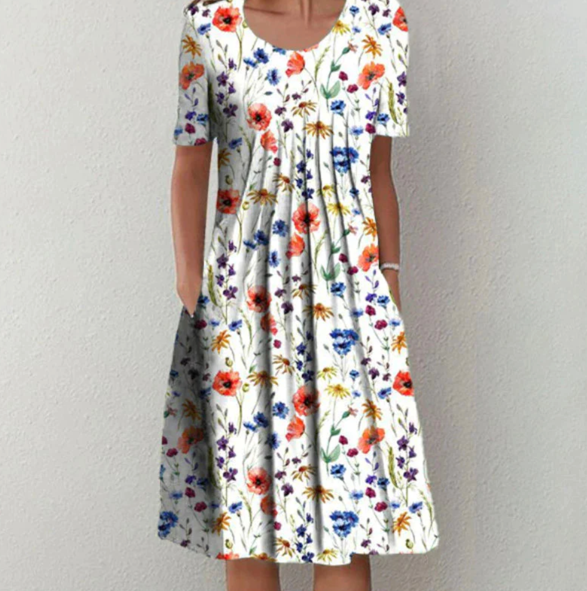 Tamara Loose Fit Floral Midi Dress