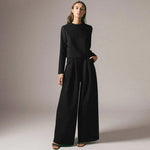 Anja Long-Sleeve Crop Top Trouser Set