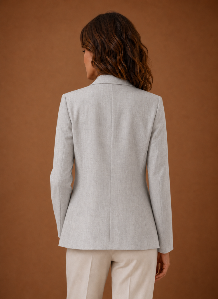 Women's Tailored Blazer - Single-Button Long-Sleeve Jacket | Areleon