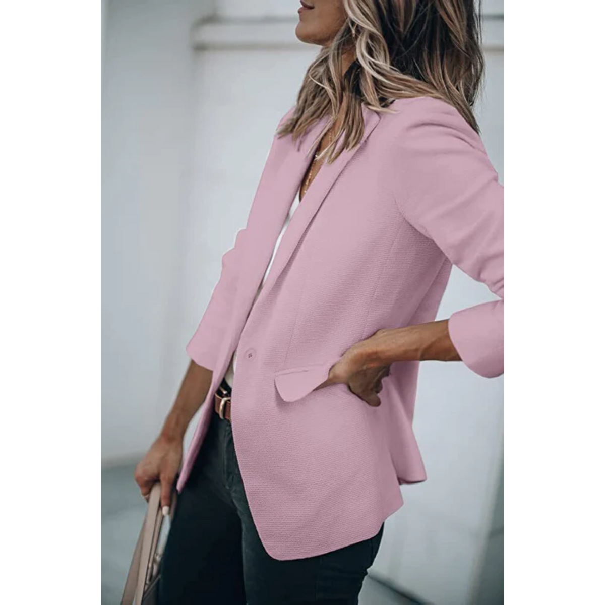 Jacqueline Casual Open-Front Office Blazer