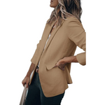 Jacqueline Casual Open-Front Office Blazer