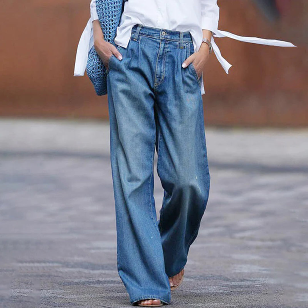 Alina High-Waist Wide-Leg Jeans