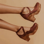 Jacqueline Platform Shoes with Buckle Strap