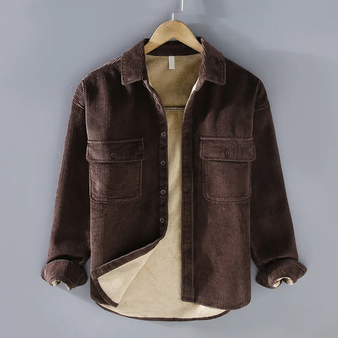 Peter Corduroy Button-Front Jacket