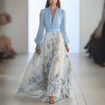Doris Floral V-Neck Maxi Dress