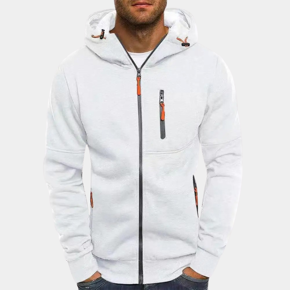 Karl Casual Zip-Up Hoodie