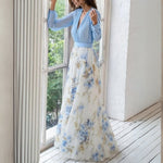 Doris Floral V-Neck Maxi Dress