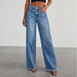 Pauline Vintage Wash Wide-Leg Straight Jeans