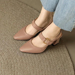 Hanna Block Heel Mary Jane Pumps