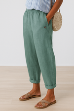 Isabella Casual Cuffed Pocket Pants