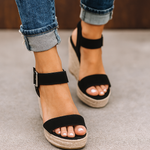 Jasmin Spring Open-Toe Wedge Sandals