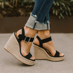 Jasmin Spring Open-Toe Wedge Sandals