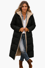 Angela Hooded Longline Puffer Jacket