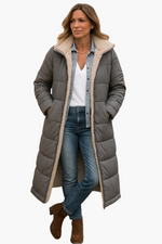 Angela Hooded Longline Puffer Jacket