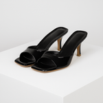 Square-Toe Mule Heels – Open Toe Dress Heels | Savona