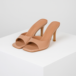 Square-Toe Mule Heels – Open Toe Dress Heels | Savona