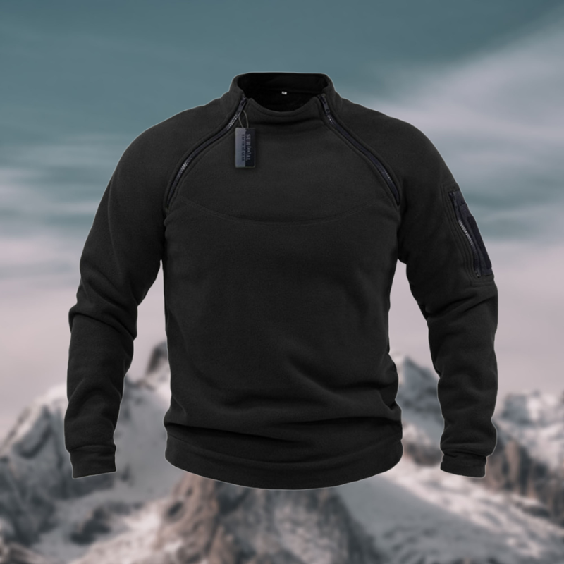 Friedrich Quarter-Zip Mock Neck Sweater