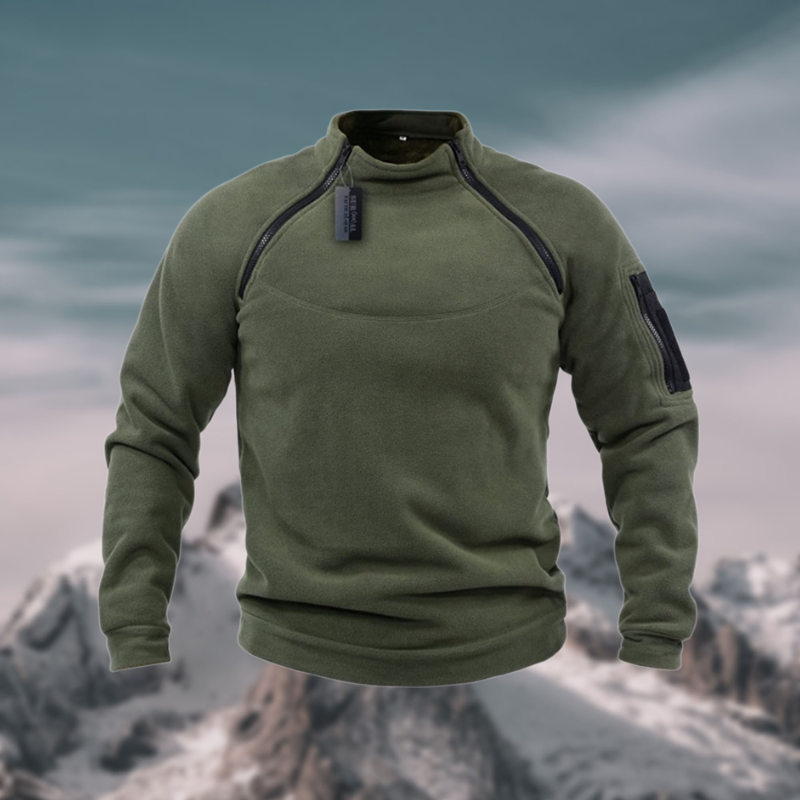 Friedrich Quarter-Zip Mock Neck Sweater