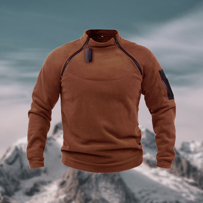 Friedrich Quarter-Zip Mock Neck Sweater
