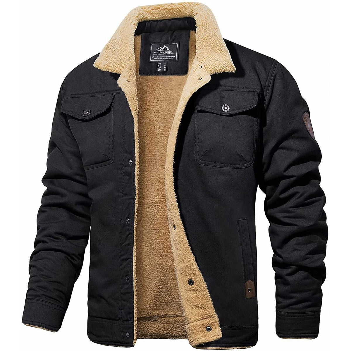 Richard Button-Front Fleece Jacket