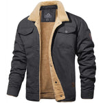 Richard Button-Front Fleece Jacket