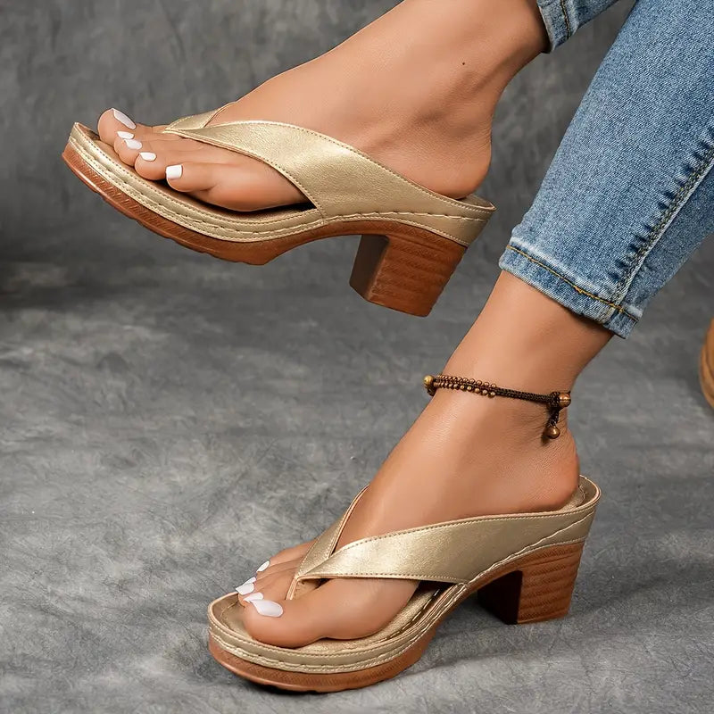 Carolin Slip-On Heeled Sandals