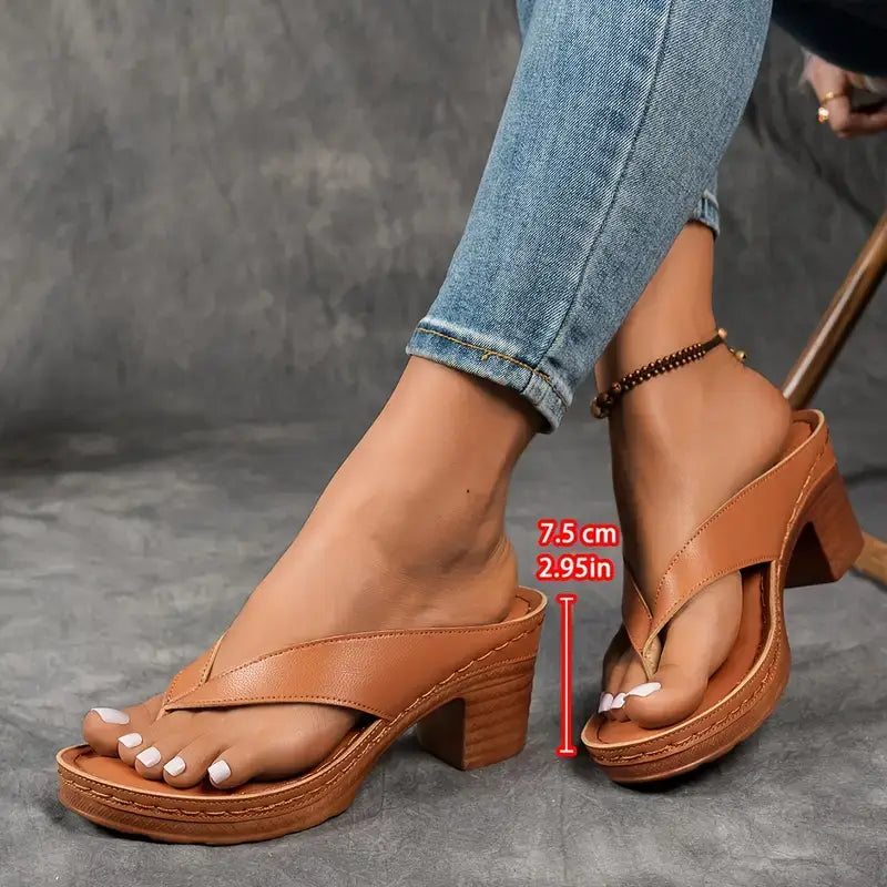 Carolin Slip-On Heeled Sandals
