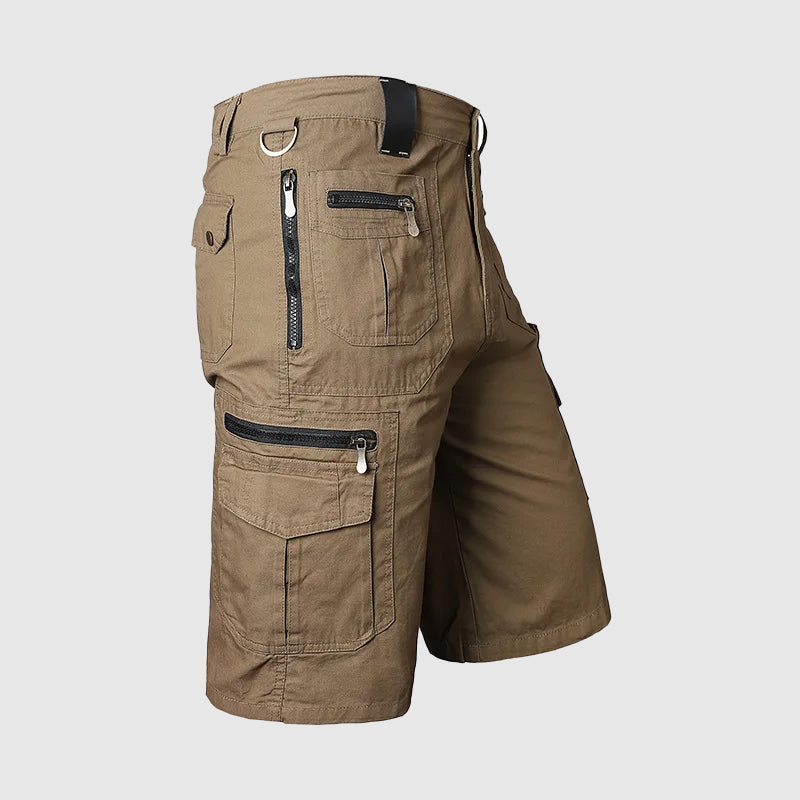 Dominic Multi-Pocket Zip Cargo Shorts