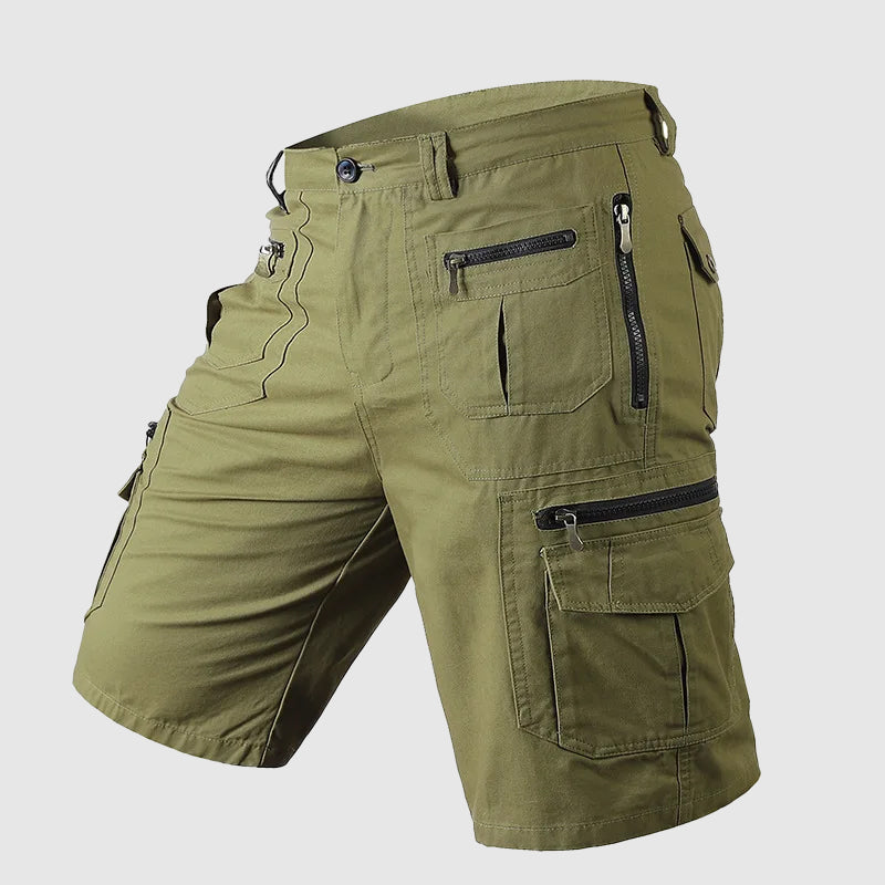 Dominic Multi-Pocket Zip Cargo Shorts