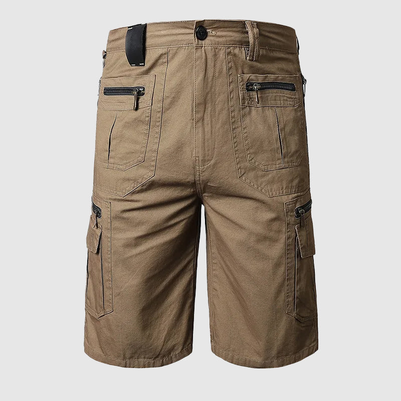 Dominic Multi-Pocket Zip Cargo Shorts
