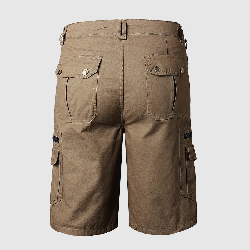 Dominic Multi-Pocket Zip Cargo Shorts