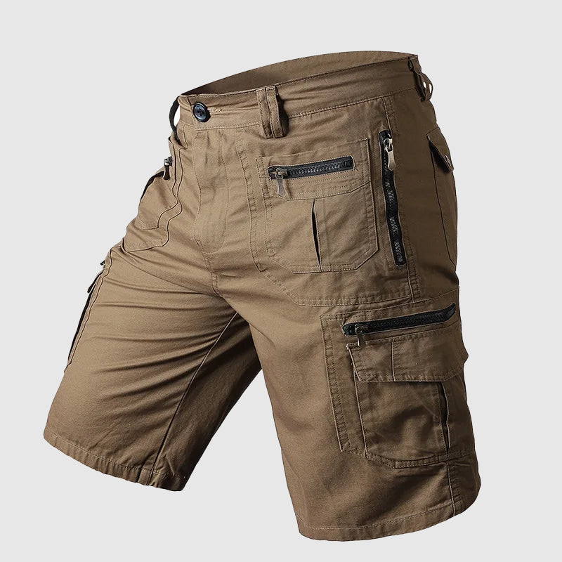 Dominic Multi-Pocket Zip Cargo Shorts