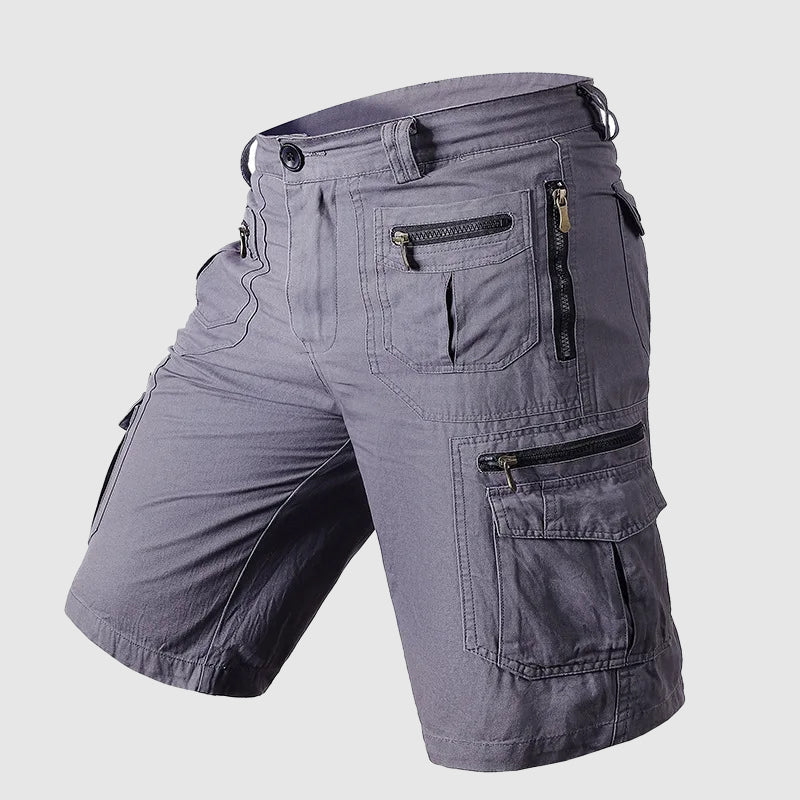 Dominic Multi-Pocket Zip Cargo Shorts