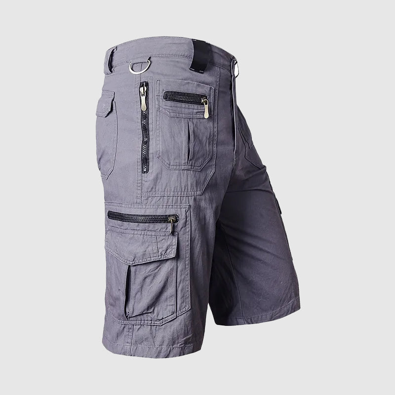 Dominic Multi-Pocket Zip Cargo Shorts