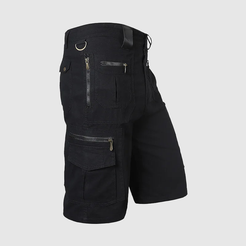 Dominic Multi-Pocket Zip Cargo Shorts