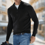 Roland Zip Collar Casual Sweater