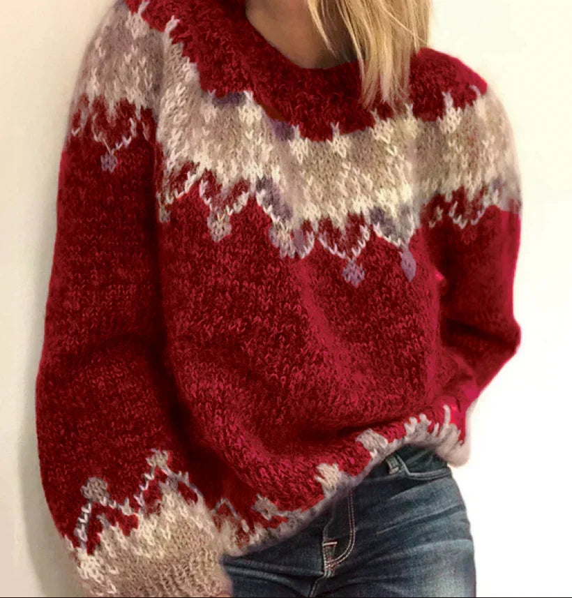 Annika Cozy Relaxed Fit Christmas Sweater