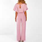 Viola Belted Short Sleeve Jumpsuit