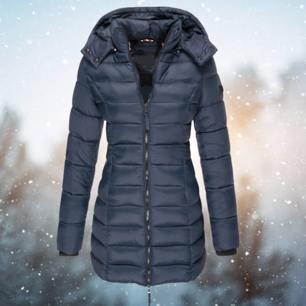 Nicole Long Hooded Puffer Jacket