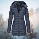 Nicole Long Hooded Puffer Jacket