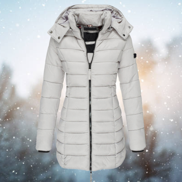 Nicole Long Hooded Puffer Jacket