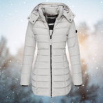 Nicole Long Hooded Puffer Jacket