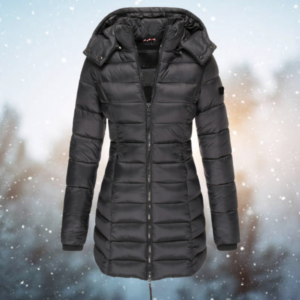 Nicole Long Hooded Puffer Jacket