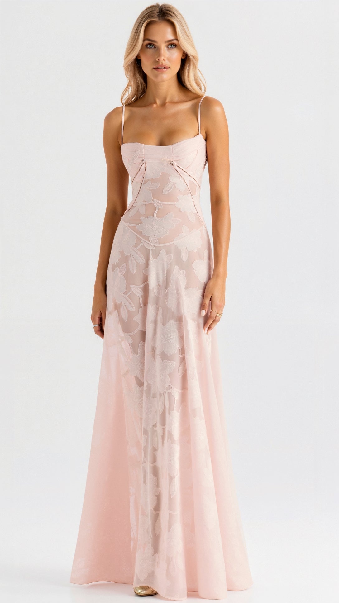 Daniela Bustier Wedding Guest Maxi Dress