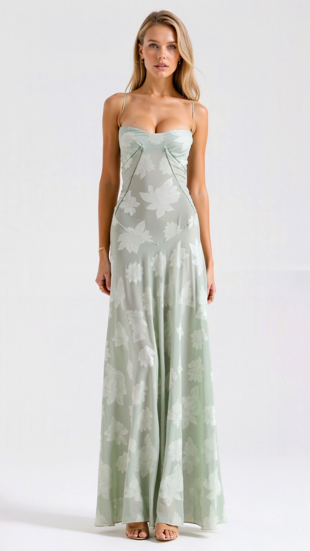 Daniela Bustier Wedding Guest Maxi Dress