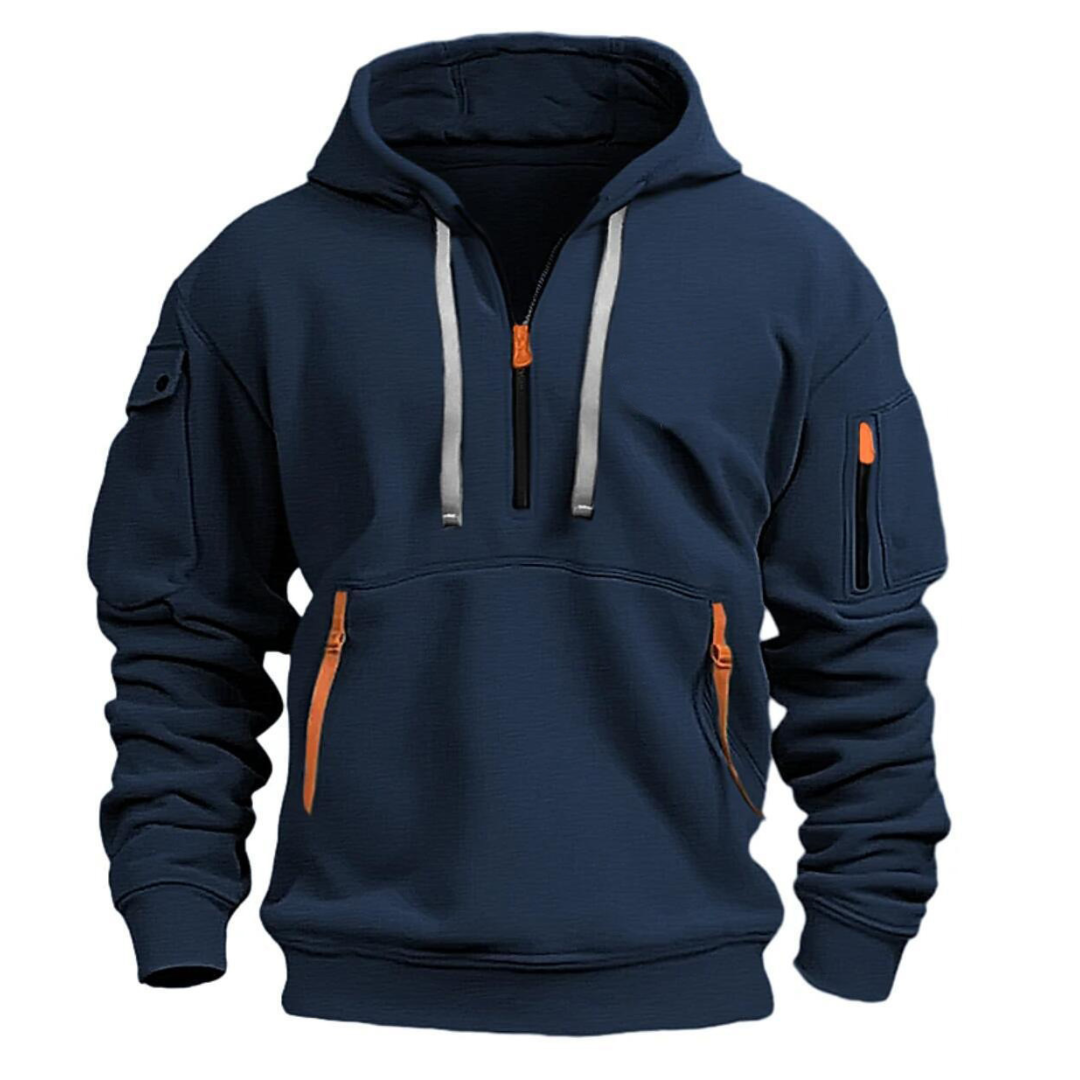 Samuel Casual Zip-Pocket Hoodie