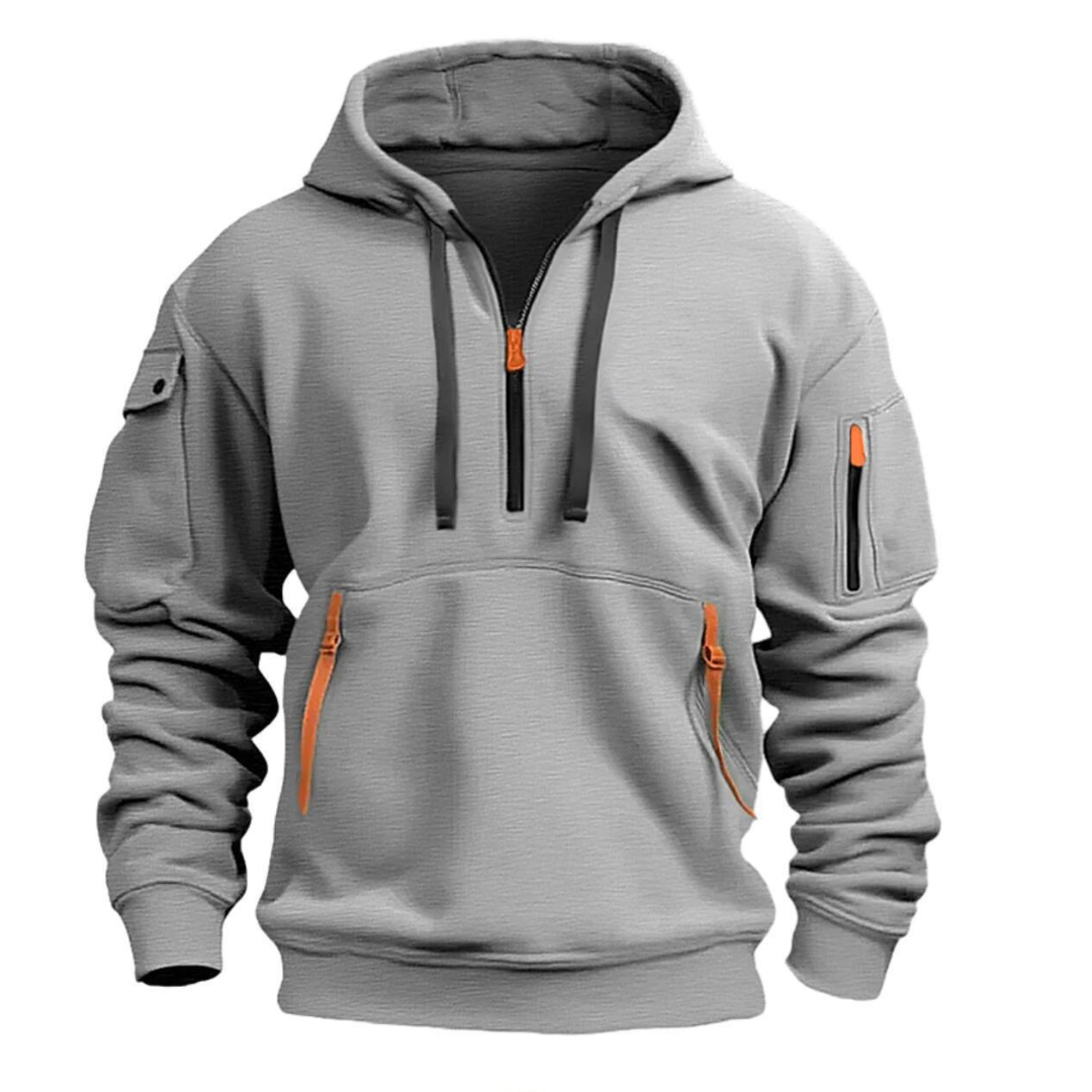 Samuel Casual Zip-Pocket Hoodie