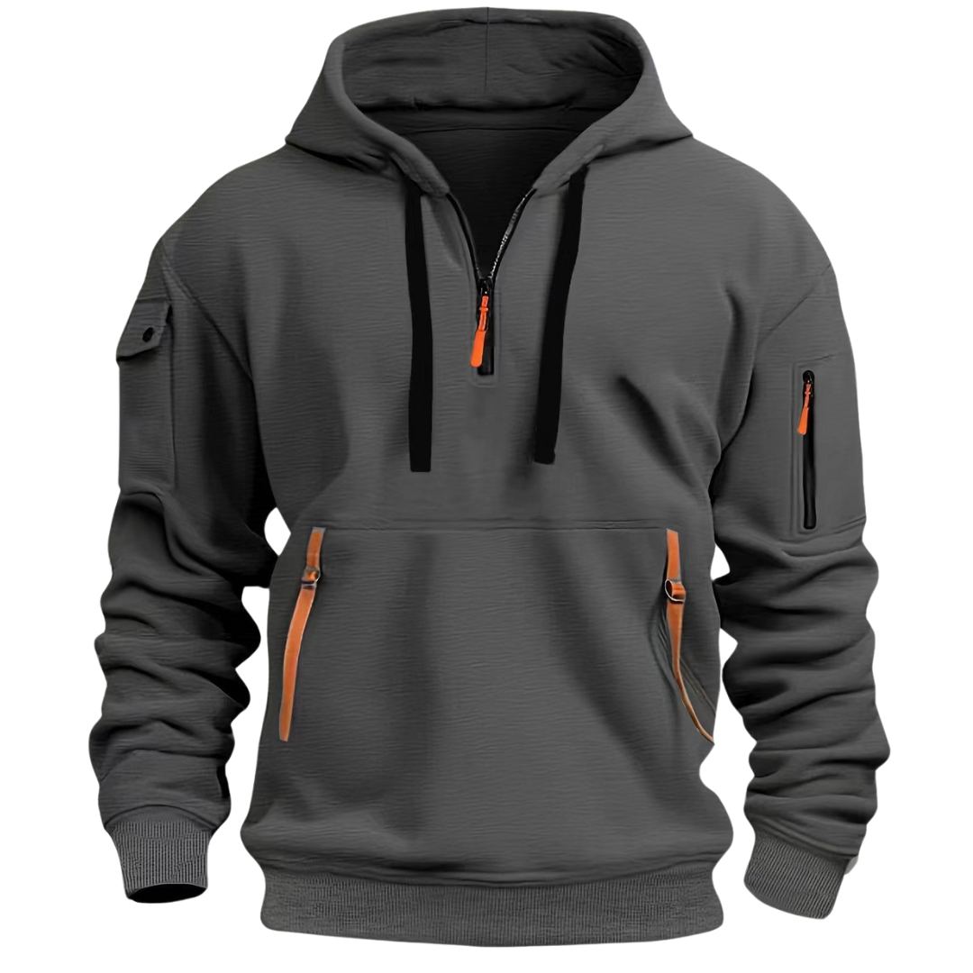Samuel Casual Zip-Pocket Hoodie